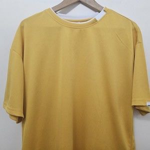 Yellow Men's Jersey T Shirt Size M Loose Fit